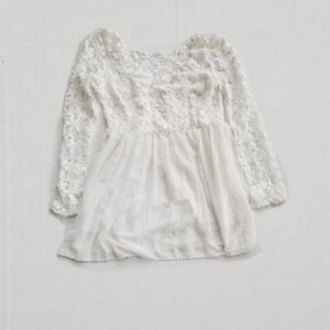 White Lace Dress | Size L